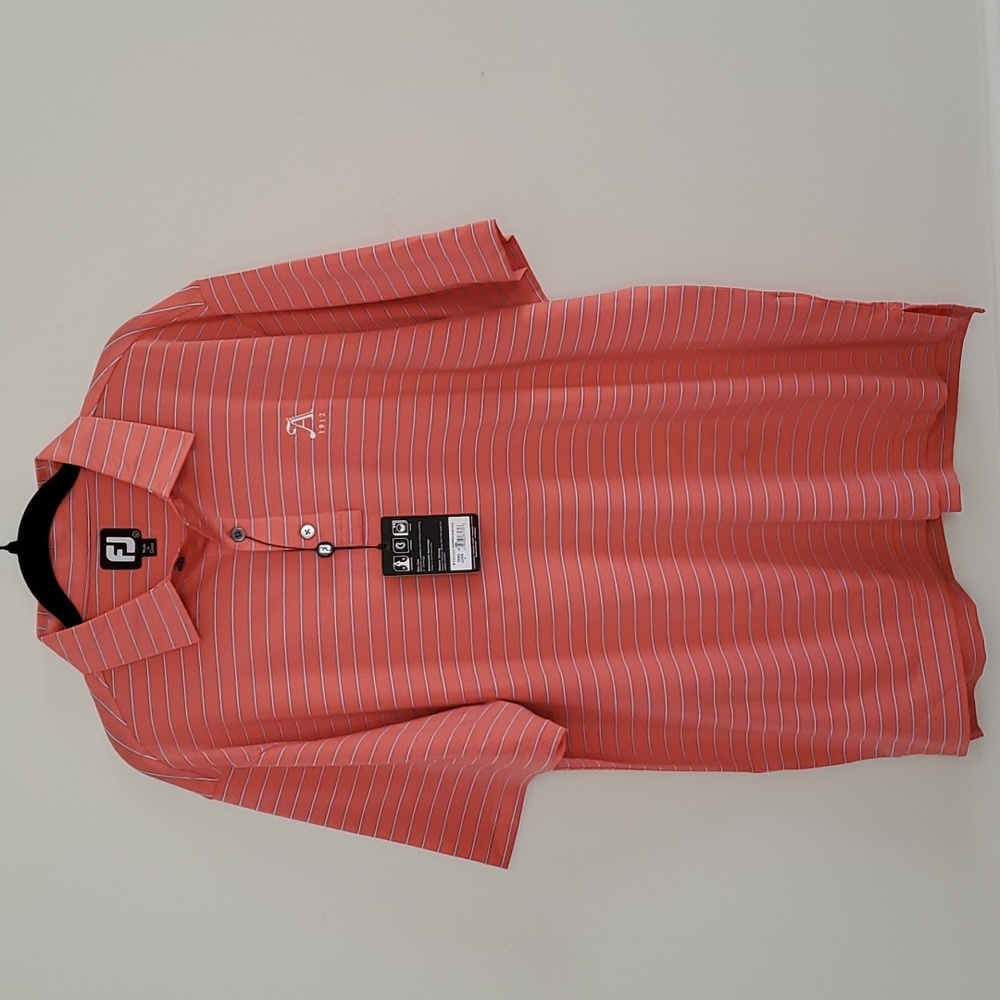 Footjoy Golf Shirt - Triple Pinstripe - Picture 2 of 7